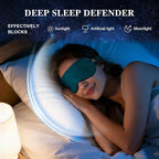 Silk Sleep Mask, Eye Mask for Sleep Women Men, Mulberry Sleeping Mask - Image 6