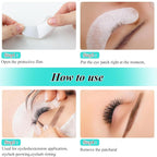 fenshine 100 Pairs Eyelash Extension Eye Pads Lint Free Hydrogel Eye Patches - Image 6