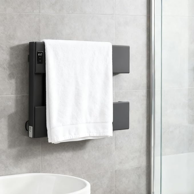 Verida Towel Warmer Rack, Support Hardwired and Plug-in, Wall-Mounted Electric - Image 5