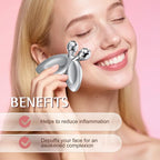 Gua Sha Facial Tools and Face Roller Set, Stainless Steel Facial Sculpting Eyes - Image 2
