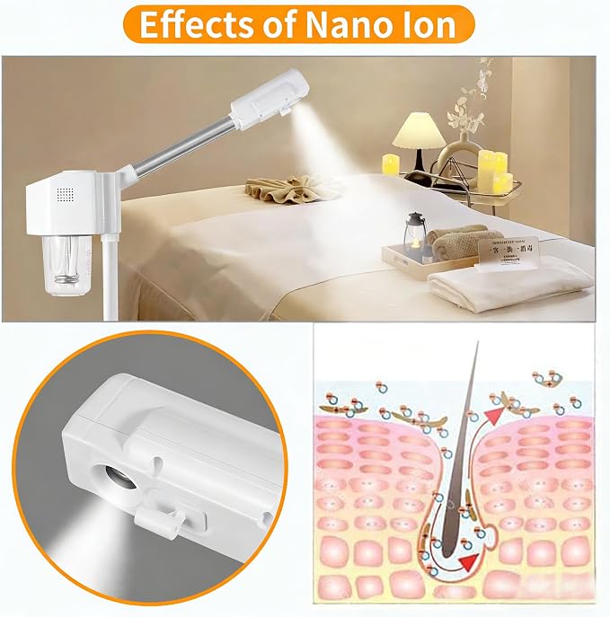 Professional Facial Steamer, Hot Mist Spray, Vaporizador Facial Steamer - Image 4
