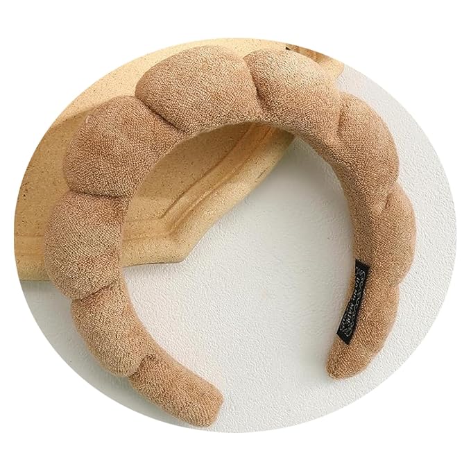 Spa Headbands for Washing Face Soft Puffy Bubble Headbands Wristband for Women - Image 4