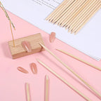100 PCS 7 Inches Wood Double Heads Cuticle Pusher Stick, Extra Long Orange Wood - Image 7
