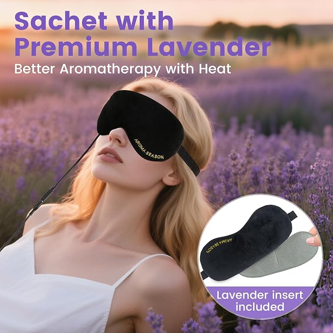 Aroma Season Heated Eye Mask, Warm Eye Compress - Image 3