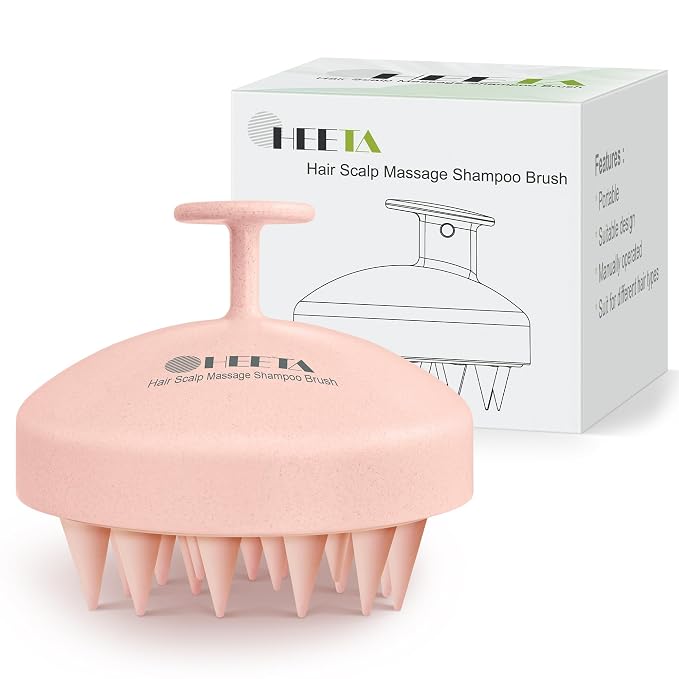 HEETA Scalp Scrubber Shampoo Brush, Scalp Massager Tool by HEETA