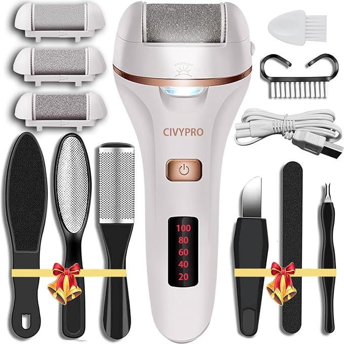 Electric Callus Remover for Feet, Long Service Time Foot Scrubber, Rechargeable by CIVYPRO