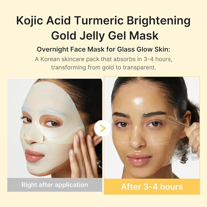 medicube Jelly Gel Mask with Brightening Kojic Acid Turmeric | Overnight Face - Image 2