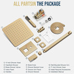 FPXRNG Gold Shower Faucet Set, Rainfall Shower System - Image 7