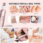 Manicure Pedicure Kit with Case, Professional Nail Grinder - Image 5