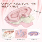 FlyCoco 99% Fully Block Out Light Eye Sleep Mask, 3D Deep Contoured Eyes Cover - Image 3