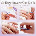 Professional Cuticle Cutter & Pusher Trimmer Manicure Tools - Image 6