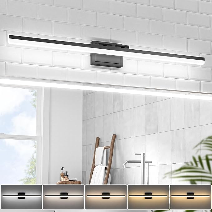 VOLISUN Modern Bathroom Vanity Light 39.4 inch, 34W Dimmable 5CCT Led Bathroom by VOLISUN