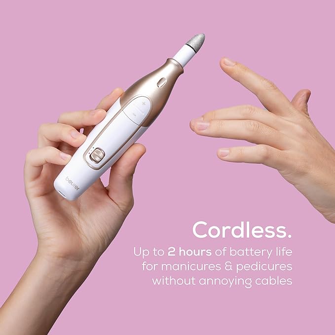 Beurer MP64 Nail Drill Kit, Cordless Electric Nail File - Image 2