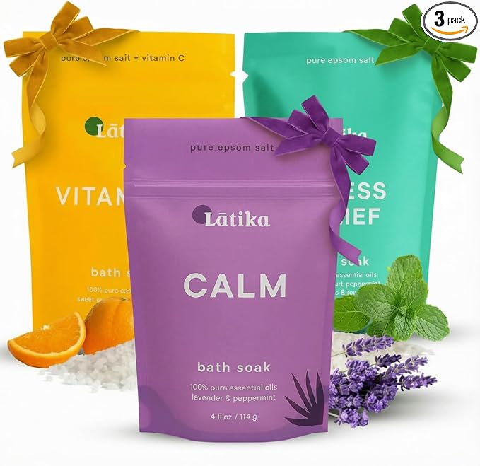 Latika Bath Soaks Set of 3 – Epson Salts by LatikaBeauty