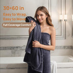 Bath Towels 2 Pack, 30 x 60 Inches, Large 100% Cotton Towels, Comfortable - Image 3