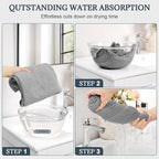 BEoffer 2 Pack Microfiber Hair Towel - Image 3