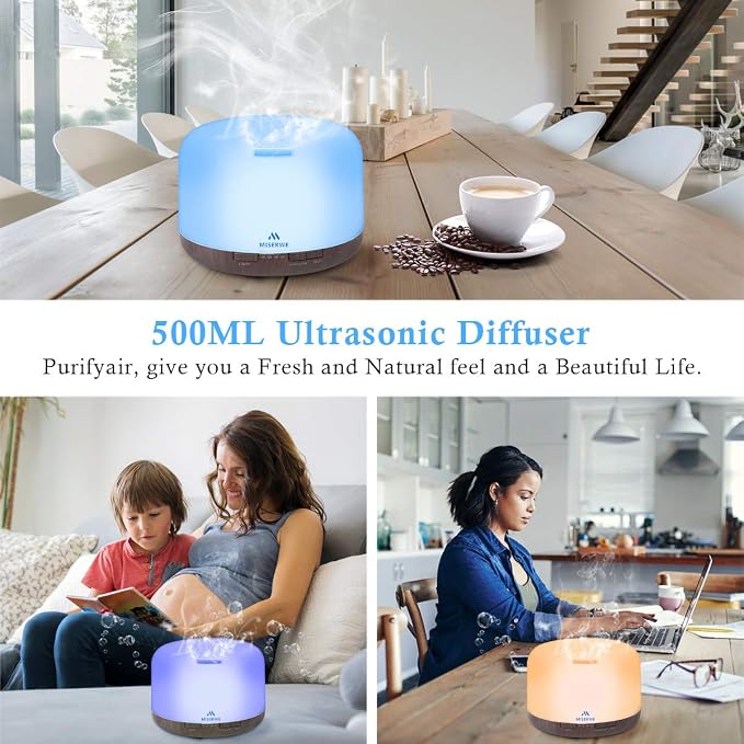 Diffuser 500ML Essential Oil Diffuser - Image 3