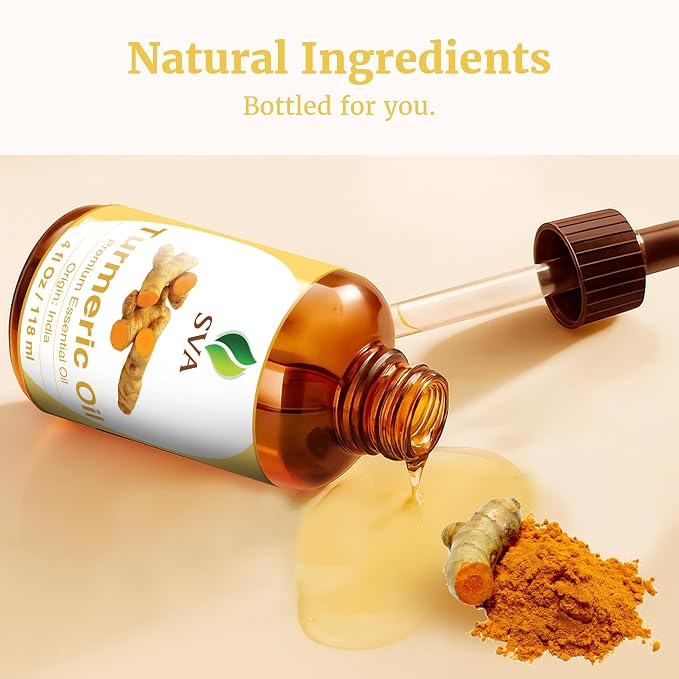 SVA Turmeric Essential Oil – 4 Fl Oz – 100% Natural Turmeric Oil - Image 8