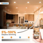 VOLISUN 12 Pack 6 Inch Black Recessed Light - Image 3