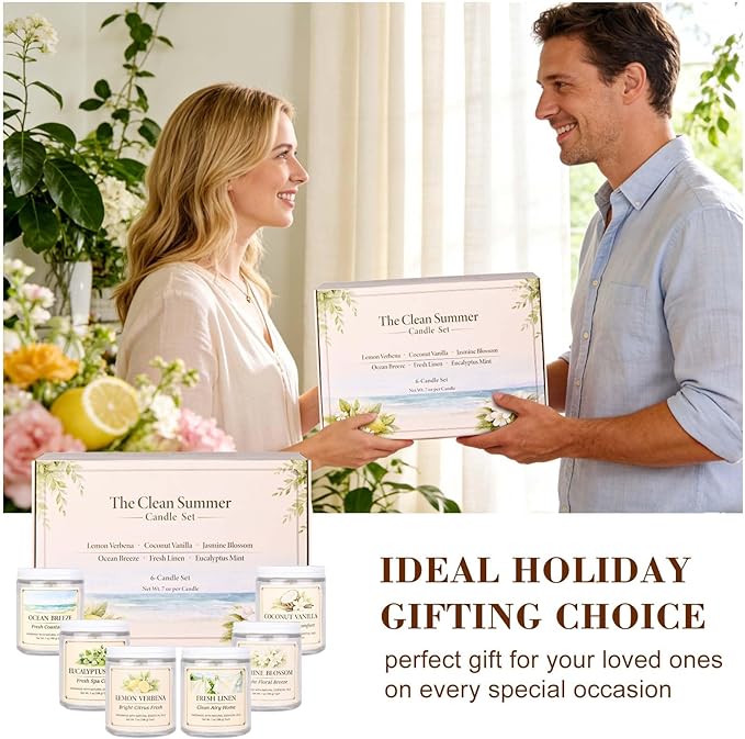Scented Candles Gift Set for Women, 6 Pack Aromatherapy Soy Candles for Home - Image 5