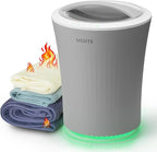 Lagute 20L Towel Warmer for Bathroom, 3-Level Timer, Warning Alarm & RGB Light by Lagute