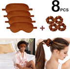 Satin Eye Mask 8Pcs Silk Sleep Masks Silky Blindfold Eyeshade Blackout Eyes - Image 2