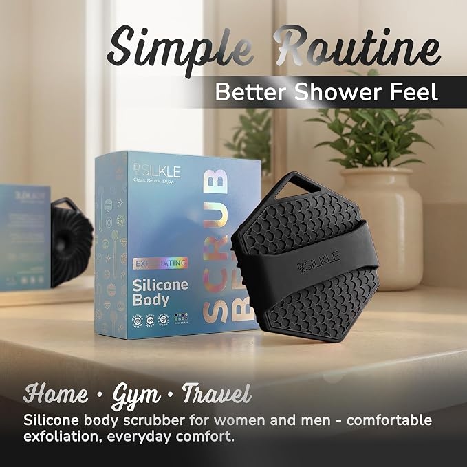 SILKLE Silicone Body Scrubber – Gentle Exfoliating Shower Scrubber - Image 7
