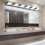 SineRise LED Modern Bathroom Vanity Light Fixtures, Chrome Modern Acrylic - Image 8