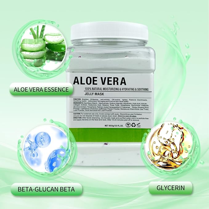 Jelly Mask for Facials Professional, Hydrating & Moisturizing Peel-Off Natural - Image 3
