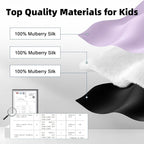 Silk Sleep Eye Mask for Kids, 100% Real Natural Pure Silk Sleeping Masks - Image 2
