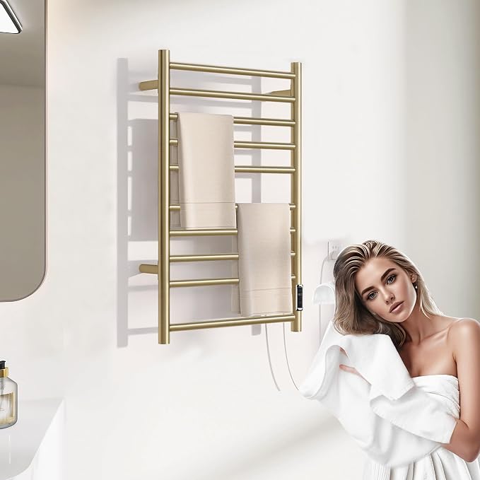 Heated Towel Racks for Bathroom, Wall Mounted Electric Towel Warmer Racks - Image 4