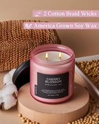 M&SENSE Cherry Blossom Home Scented Candles, 11.6oz Natural Soy Wax, Non-Toxic - Image 3