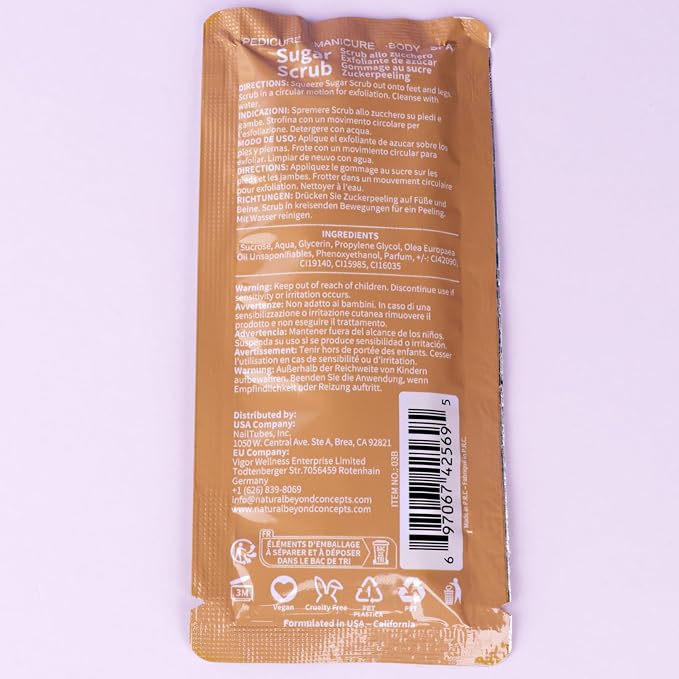 Pedicure Kit Foot Soak Set: Bubble Salt, Sugar Scrub, Massage Mask, Massage - Image 5