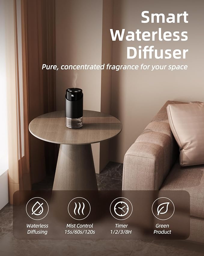 Waterless Essential Oil Diffuser Aromatherapy Scent Diffusers - Image 2