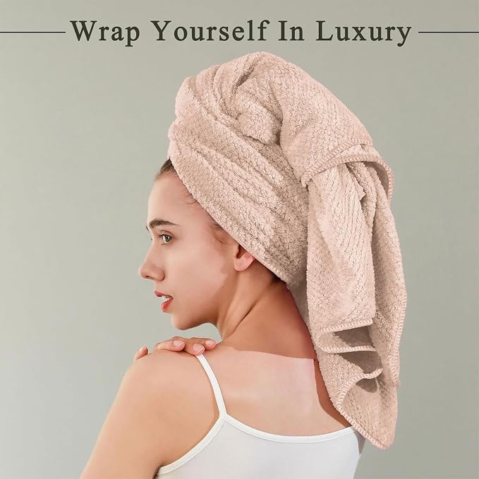 2 Pack Bath Towel Set, Lightweight Waffle Bath Towel Set, Microfiber Super Soft - Image 6