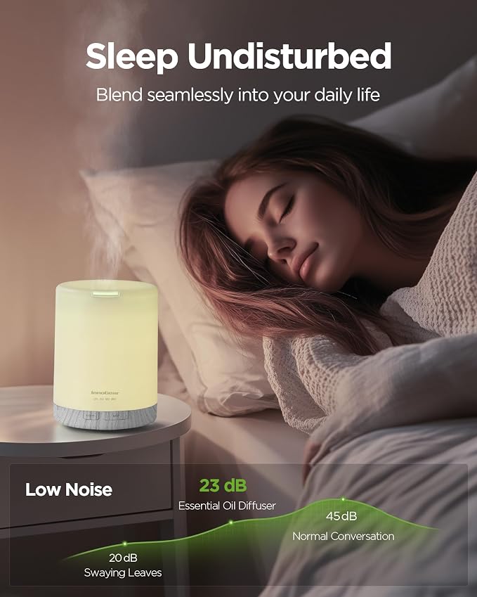 InnoGear 300ML Essential Oil Diffuser, Premium 5-in-1 Ultrasonic Aromatherapy - Image 6