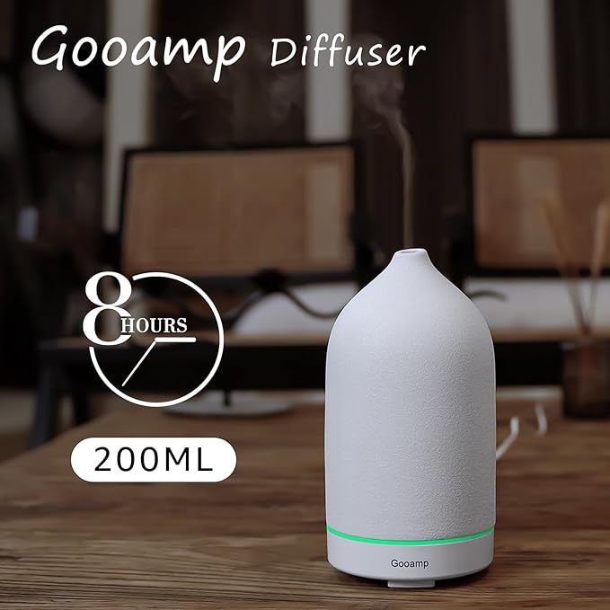 Gooamp 200ML Ceramic Essential Oil Diffuser - Image 3