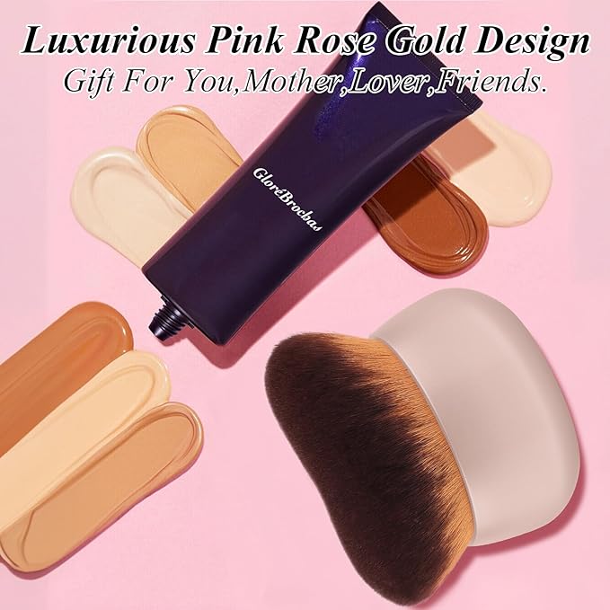 75MM Extra Large Self Tanner Kabuki Makeup Brush – Ultra Soft Dense Vegan - Image 7