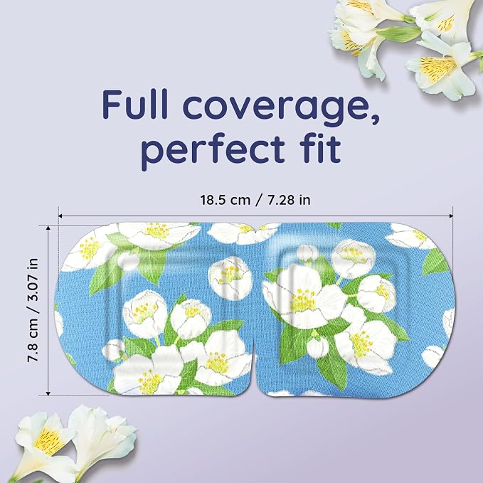 16 Pack Jasmine Steam Eye Mask for Dryness, Strain & Relaxation, Heated Eye - Image 8