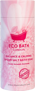 Eco Bath London Balance and Calming Epsom Salt Bath Soak – Tube 2.2 LB | Made by EcoBathLondon