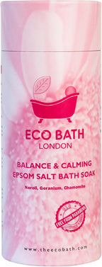 Eco Bath London Balance and Calming Epsom Salt Bath Soak – Tube 2.2 LB | Made by EcoBathLondon