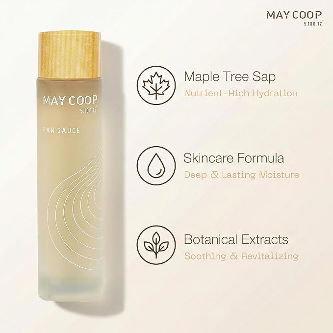 MAY COOP Raw Sauce Moisture Essence Toner | Korean Hydrating Face Toner - Image 3