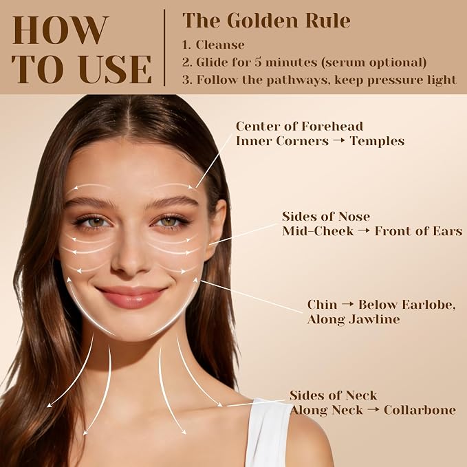 2026 New Lymphatic Contour Face Brush, Manual Lymphatic Drainage Massager - Image 4