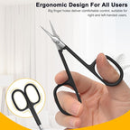 CGBE Cuticle Scissors Extra Fine Curved Blade, Super Slim Manicure Scissors - Image 4