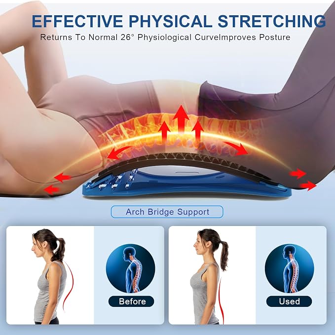 MINOLL Back Stretcher for Lower Back Pain Relief, Back Cracking Device - Image 4