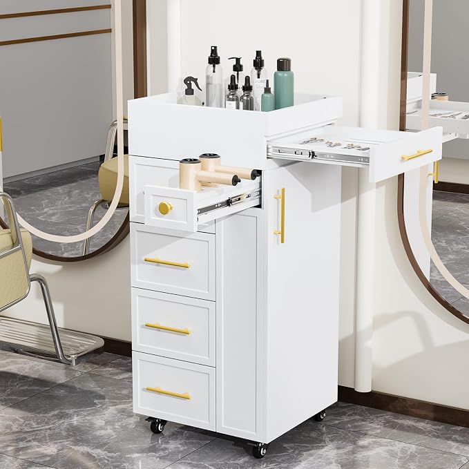 OmySalon Salon Trolley Cart, Hair Styling Station - Image 9