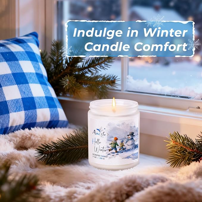 Hello Winter Candle | Fresh Citrus & Jasmine Scented Soy Candles - Image 5