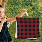 Black and Red Buffalo Plaid Hand Towels - Image 4