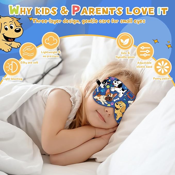 Silk Kids Sleep Mask: 100% Mulberry Silk Eye Mask, Sleeping Masks - Image 5
