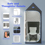 Portable Infrared Sauna for Home Spa, Full Size 1 Person Far Infrared Sauna - Image 2